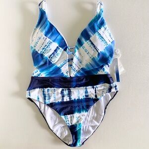 NEW Lucky Brand Women’s one piece swimsuit -Size Large